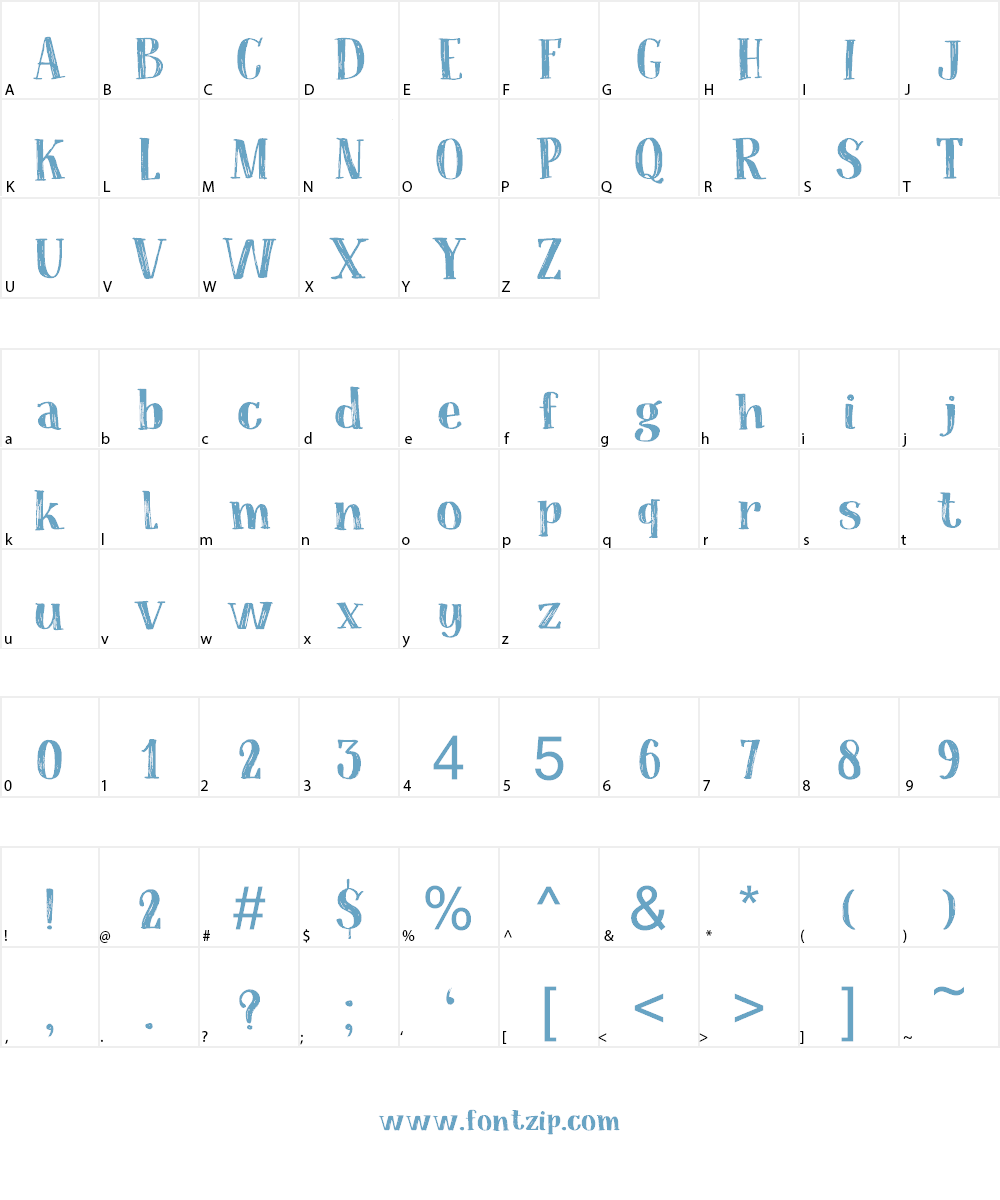 Coconut Punch DEMO Font Character